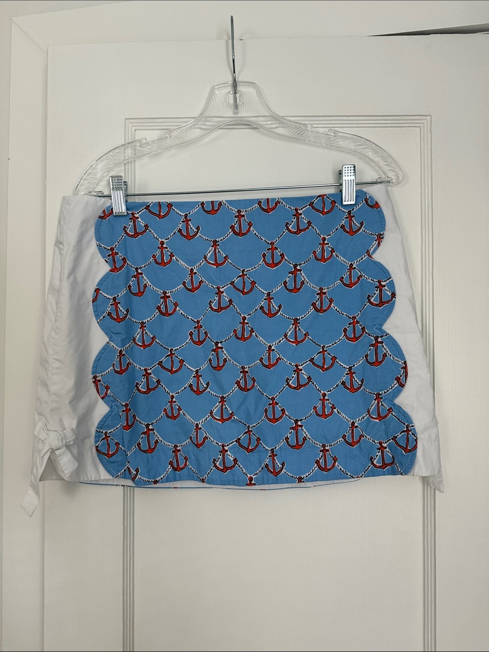 Lilly Pulitzer Blue, Red and White Anchor Print Mini Skirt